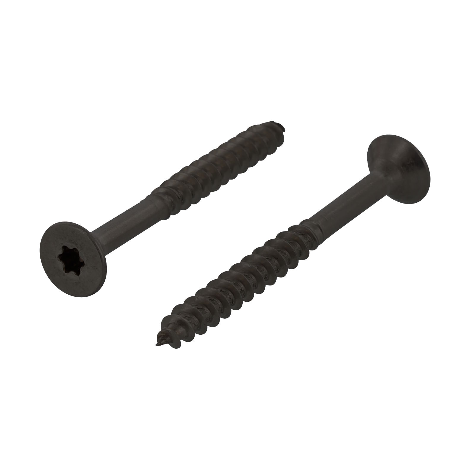 Art. 9047 - Edelstahl A4 - 3,5X16 TX15, schwarz brüniert - Senkkopf-Holzbauschrauben mit verstärktem Kopf