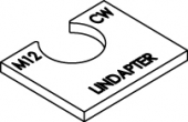 LINDAPTER St. CW M 12 galv. verzinkt