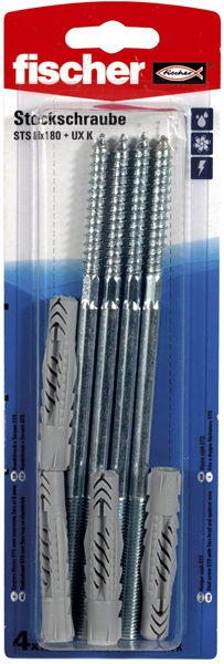 fischer Stockschraube STS 8 x 180 + UX