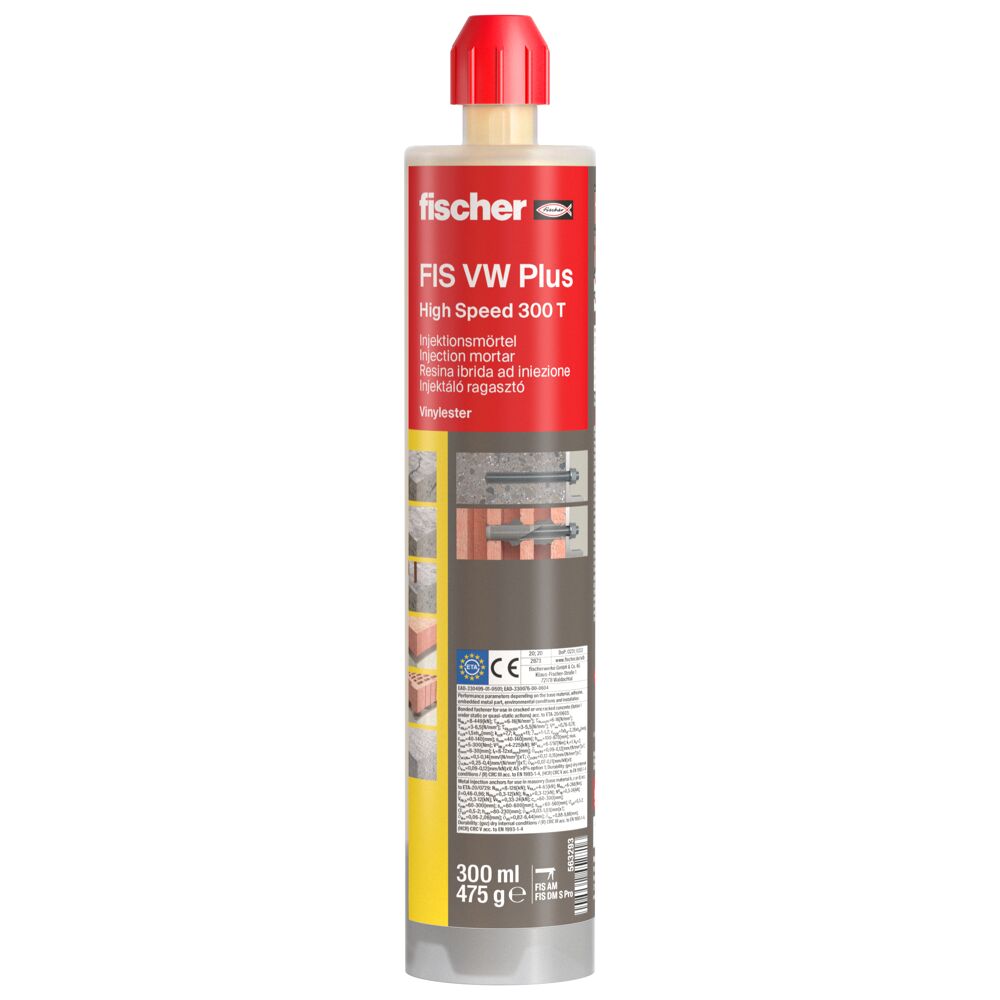 fischer Hochleistungsmörtel FIS VW Plus 300 T inkl. 2 Statikmischer