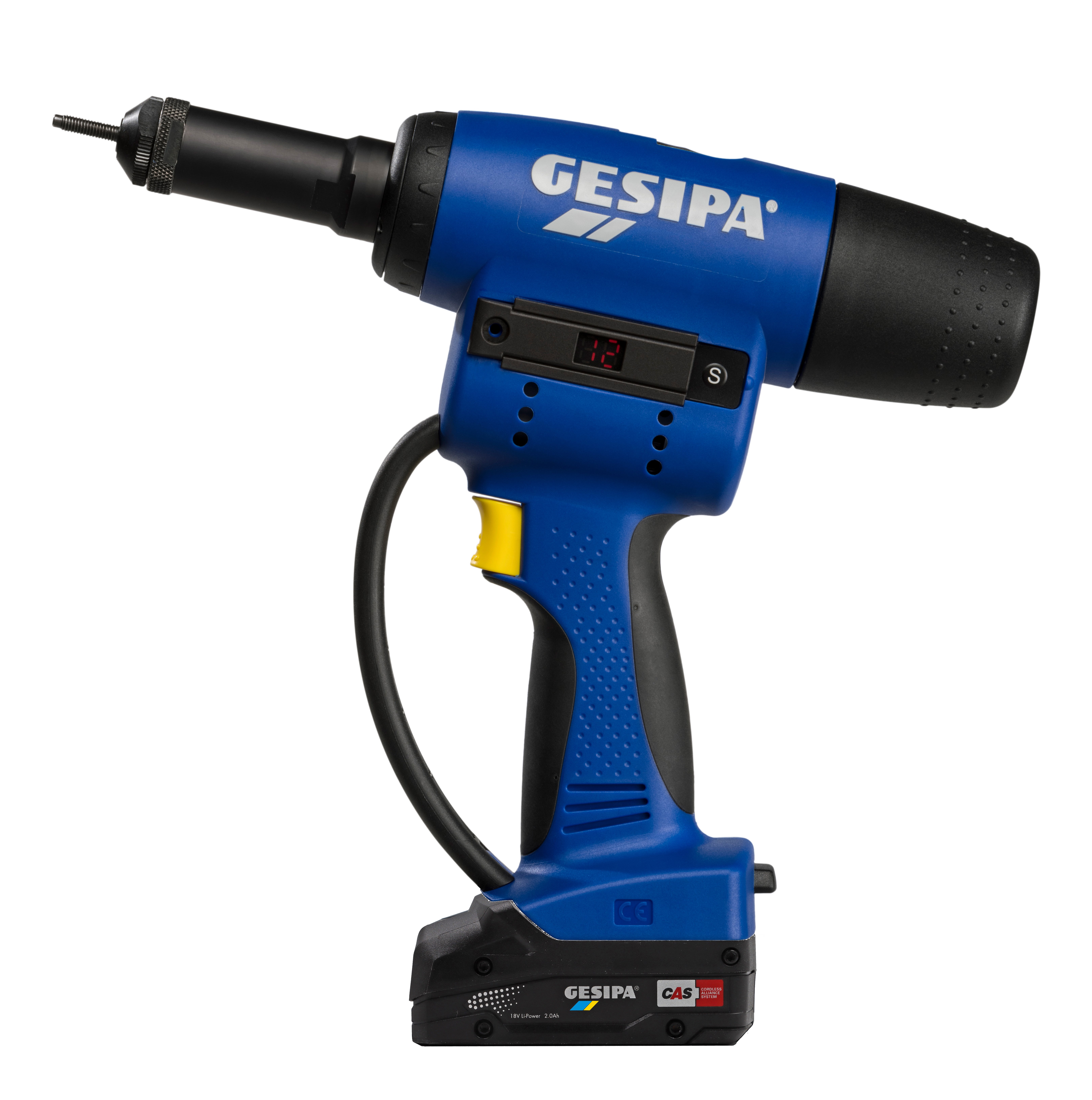GESIPA FireBird Pro mit 2 Li-Ion Akkus 18V - 2,0 Ah / Ladegerät in L-Boxx - CAS