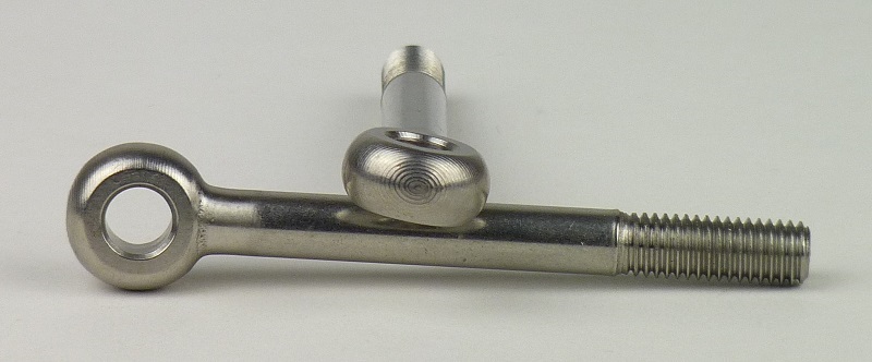 DIN  444 Edelstahl A2 BM 10x120 - Augenschrauben Form B Teilgewinde