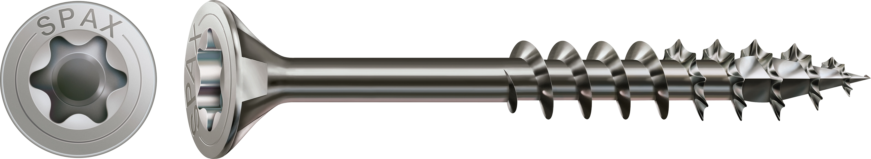 SPAX - Edelstahl A2 - Senkkopf T-STAR plus TX 20 - 4x40 mm - Teilgewinde - 180 Stück