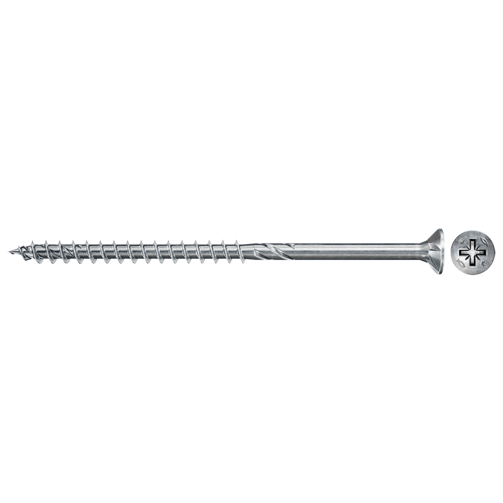 Fischer - Power Fast II - Stahl weiß verzinkt - Senkkopf PZ1 - 3x35 mm - Teilgewinde - VPE 200