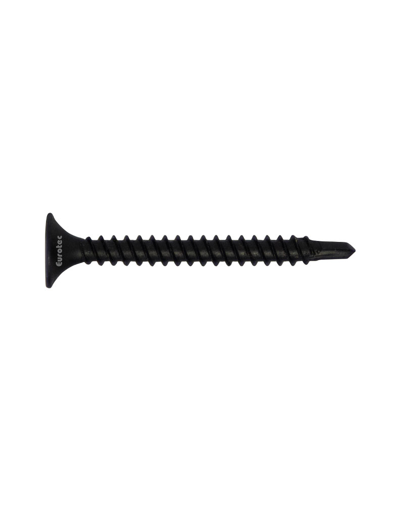 Eurotec Schnellbauschrauben - schwarz phosphatiert - 3,5x45 mm - PH2 - mit Bohrspitze