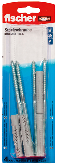 fischer Stockschraube STS 8 x 140 + UX