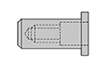 GESIPA CAP-Blindnietmuttern - Alu - Flachrundkopf - M 6x9x24,5 - Klemmbereich 3,0 - 5,5 mm
