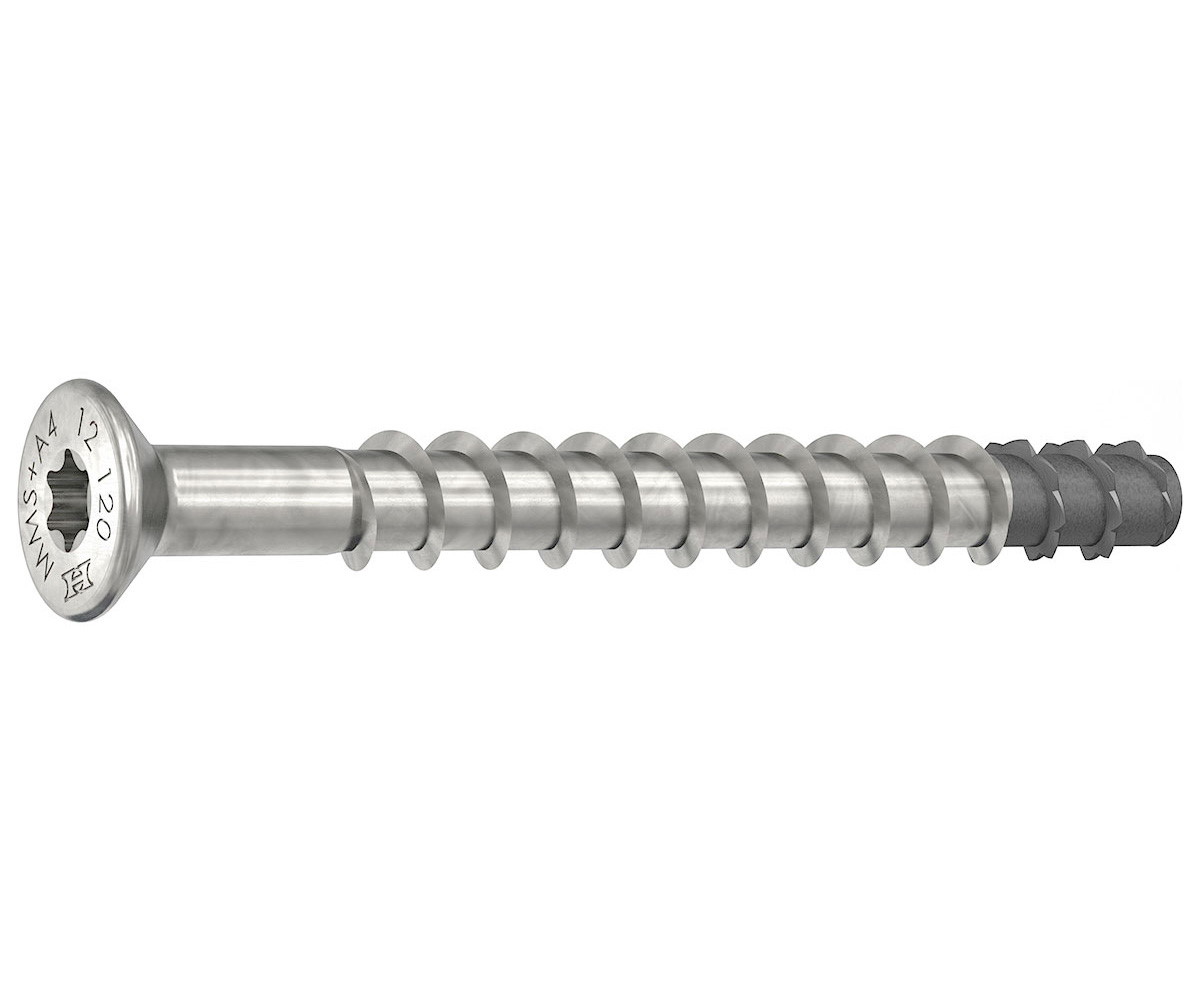 HECO MULTI-MONTI-plus F - Edelstahl A4 - 7,5x55 - Senkkopf - TX 30