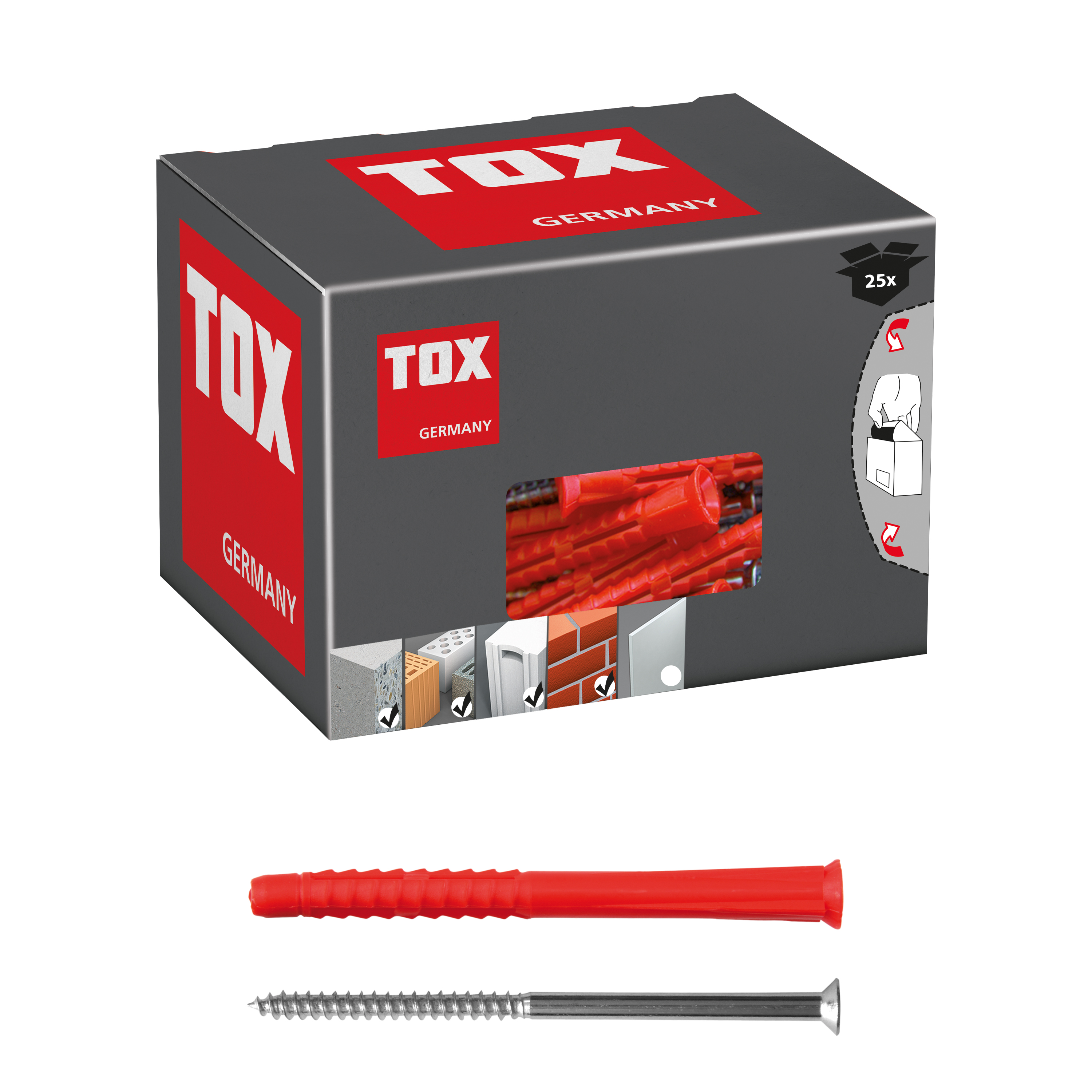 TOX Allzweck-Langdübel Constructor 10x160 mm + Schraube