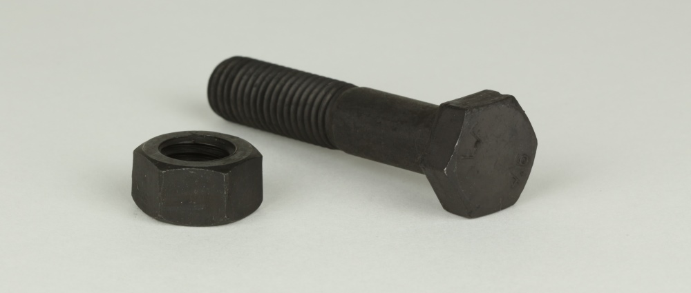 DIN  601 / ISO 4016 - Stahl blank - M 20x120 - Sechskantschrauben mit Sechskantmuttern