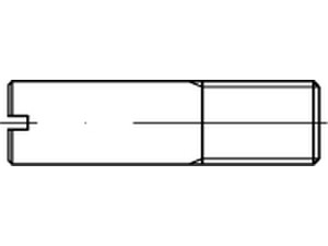 DIN 427 - Edelstahl 1.4305 - M 4x20 - Schaftschrauben mit Kegelkuppe und Schlitz