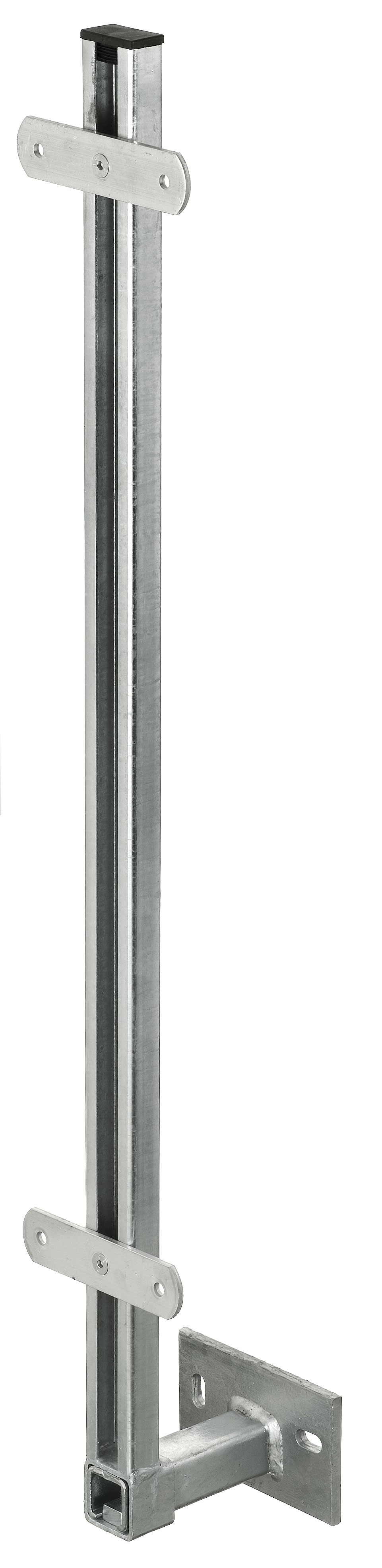 PITZL Geländerstützen C-Profil mit Kröpfung von 30 - 200 mm, Höhe 1000 mm, incl. zwei Alu-Durchgangs