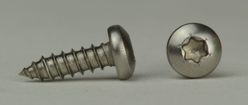 ISO 14585 - Edelstahl A4 - 3,5x32 - Blechschrauben mit Linsenkopf - TX15 -  Form C