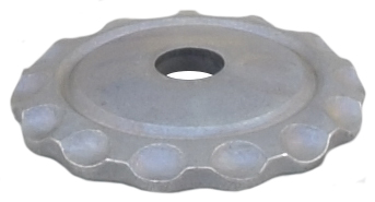 PITZL Zierrosette Ø 64 mm, Bohrung Ø 12,5 mm, zinip