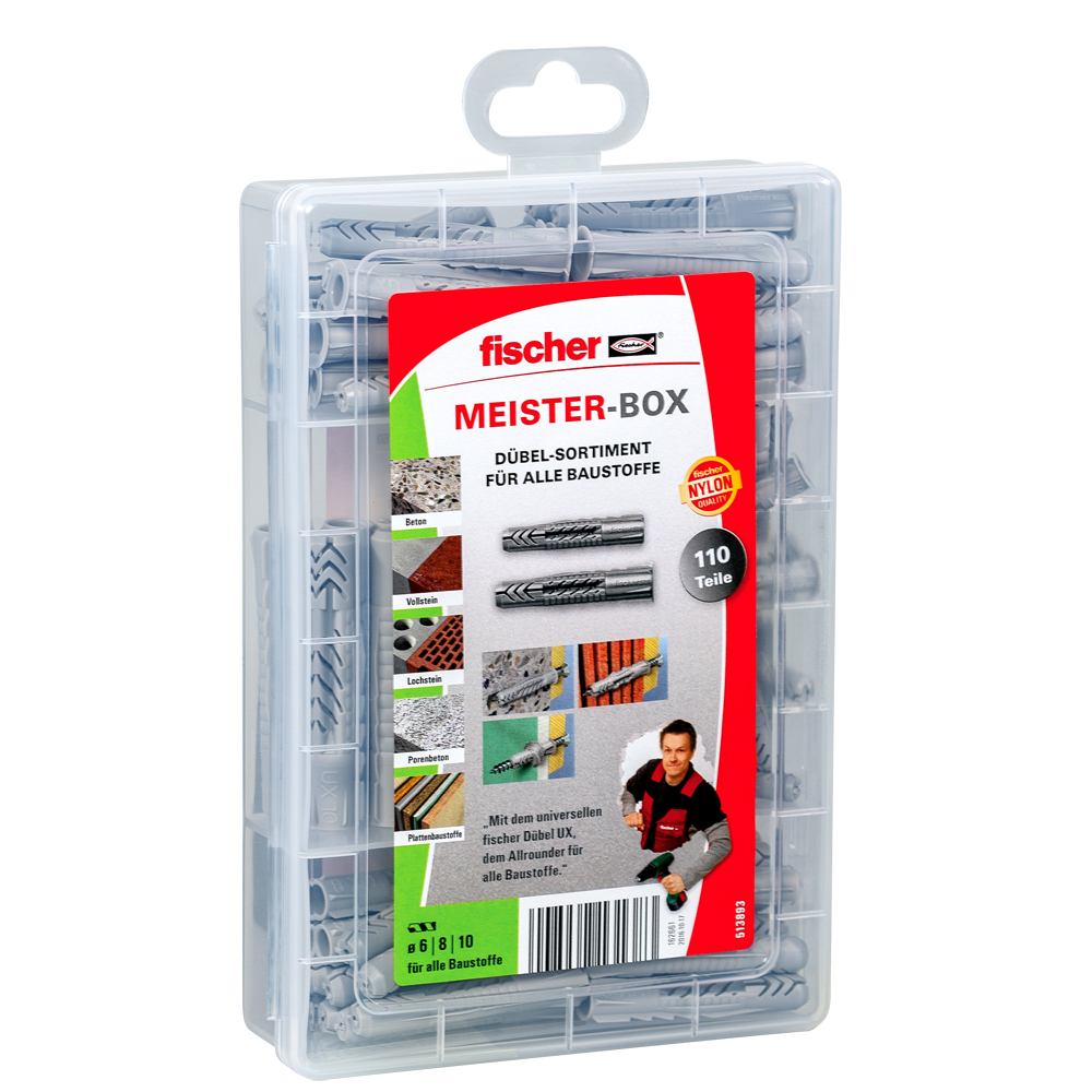 Fischer Meister-Box Universaldübel UX/UX-R (110-teilig)
