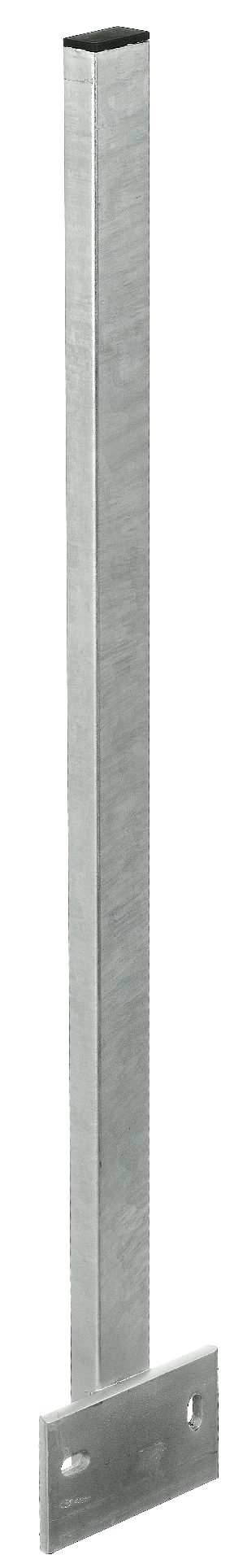 PITZL Geländerstützen Rechteckrohr, Höhe 1000 mm, incl. Kunststoffkappe, feuerverzinkt