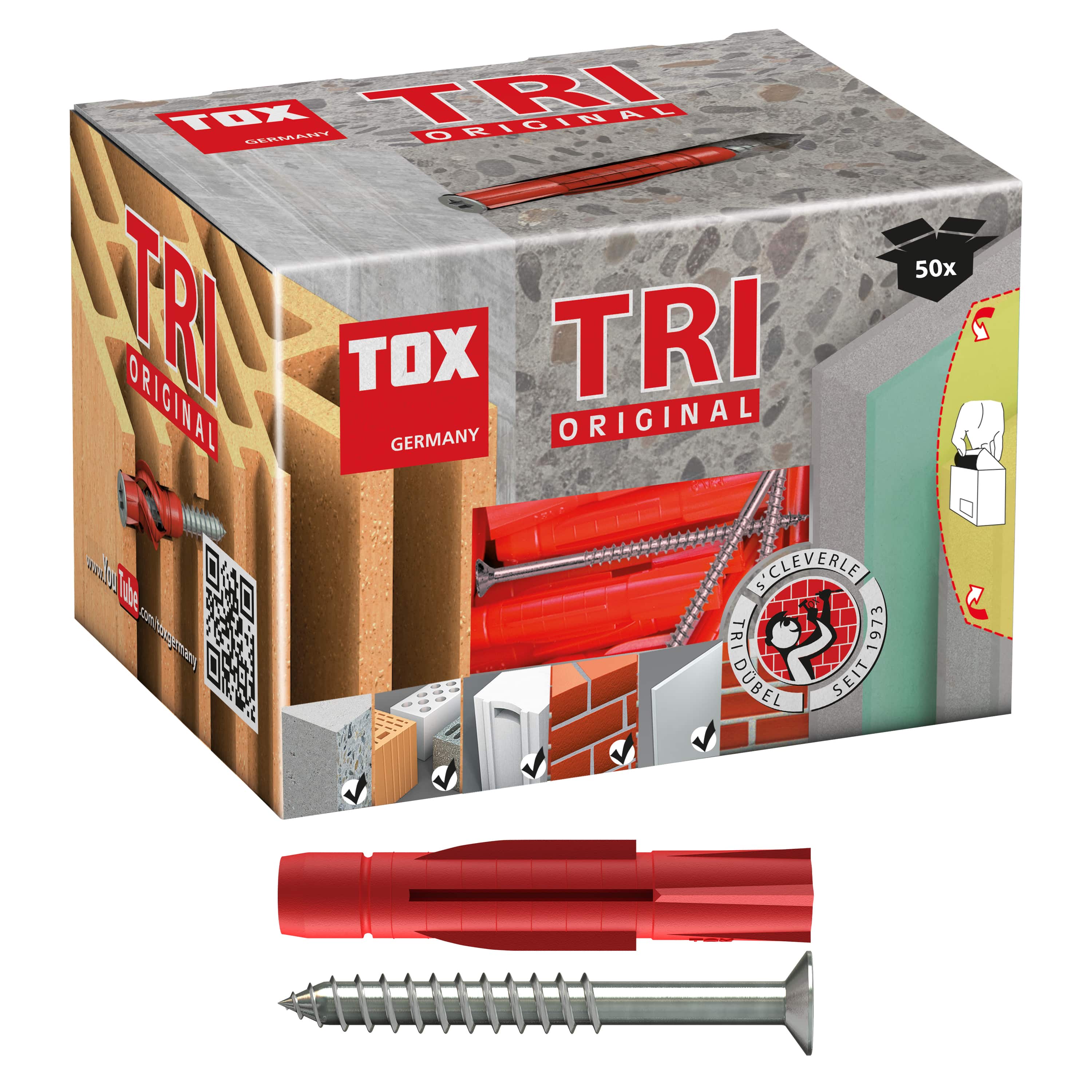 TOX Allzweckdübel Tri  6x36 mm + Schraube