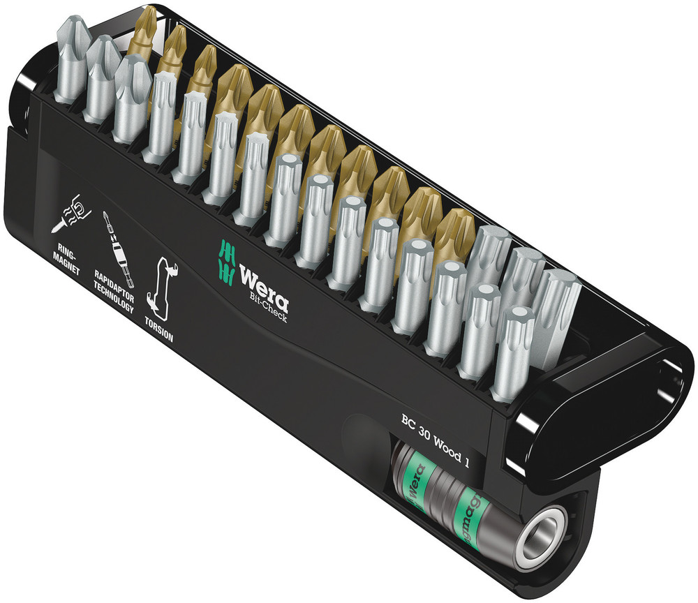 Wera Bit-Check 30 Wood 1, 30-teilig