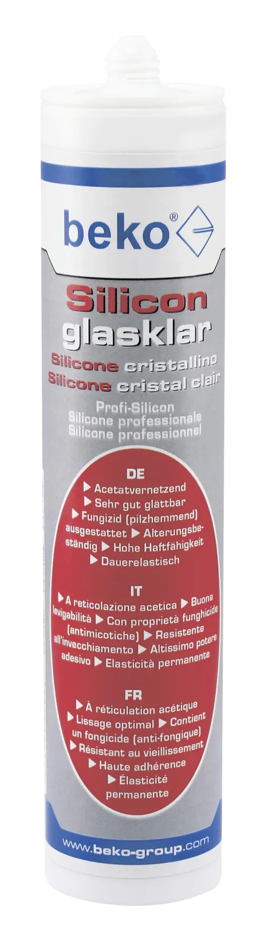 beko Silikon acetat - 310 ml - glasklar