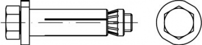LINDAPTER-Hollo-Bolt A 4 HBST 16-Größe 1
