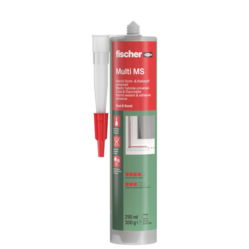 fischer Bauklebstoff Multi MS  - 290 ml - grau