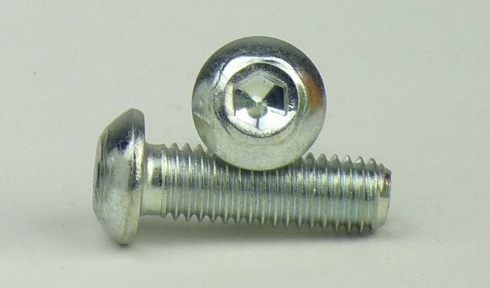 ISO 7380-1  Stahl 10.9 verzinkt M 10x20 - Linsenschrauben mit Innensechskant