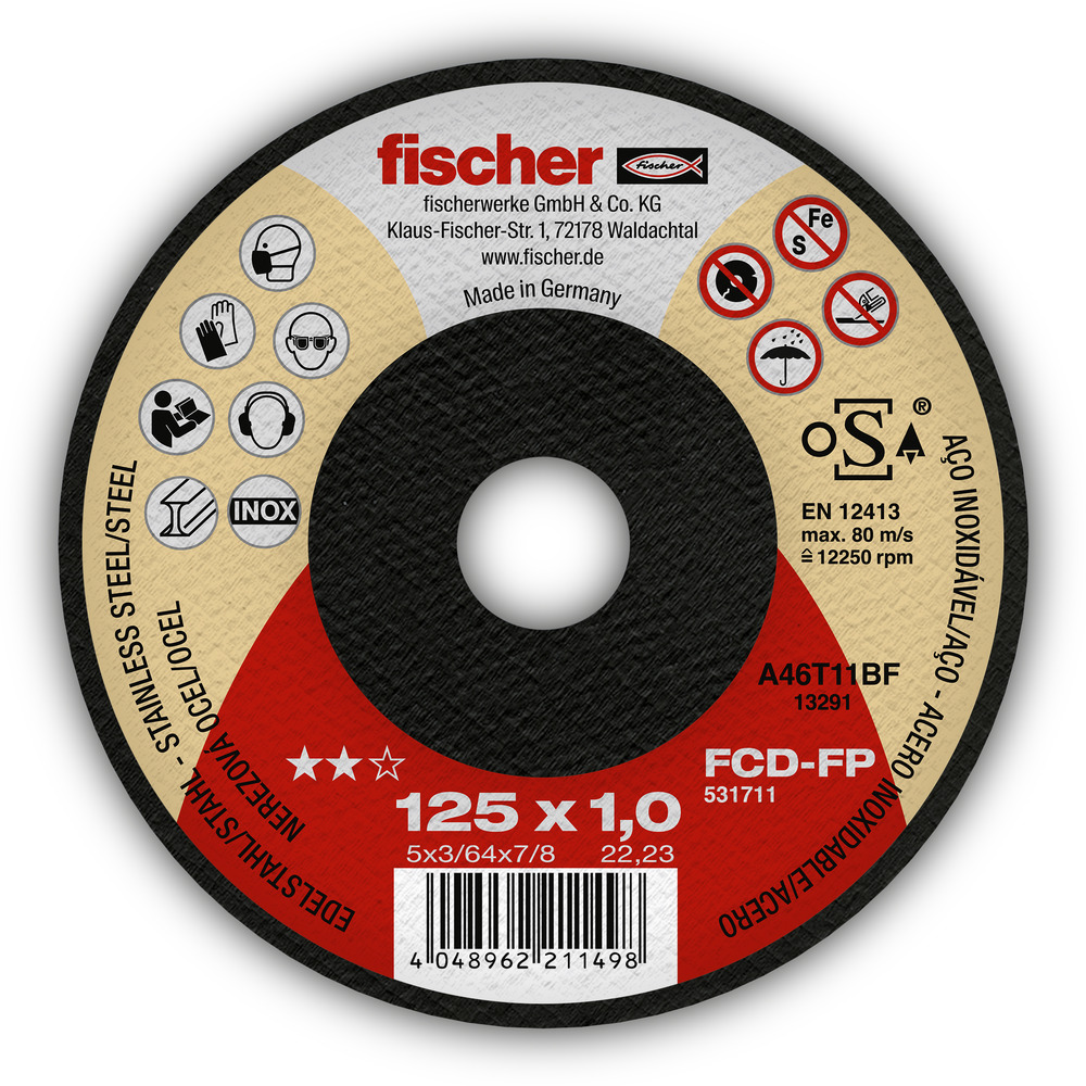 fischer Trennscheibe FCD-FP 115 x 1,0 x 22,23 plus