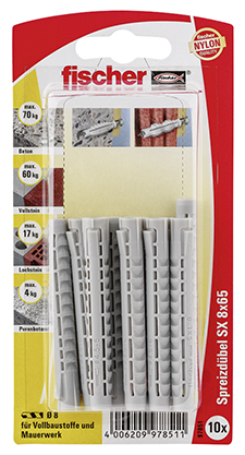 fischer Dübel SX 8 x 65 - AUSLAUF