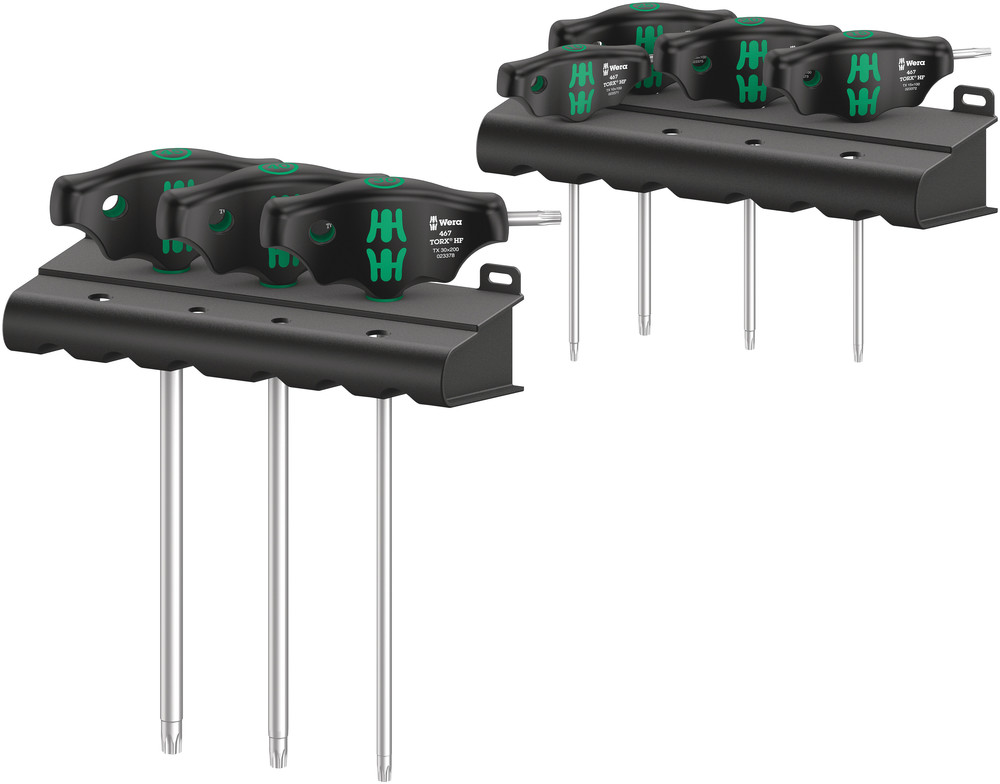 Wera 467/7 TORX® HF Set 1 Schraubendrehersatz Quergriff TORX® mit Haltefunktion, 7-teilig