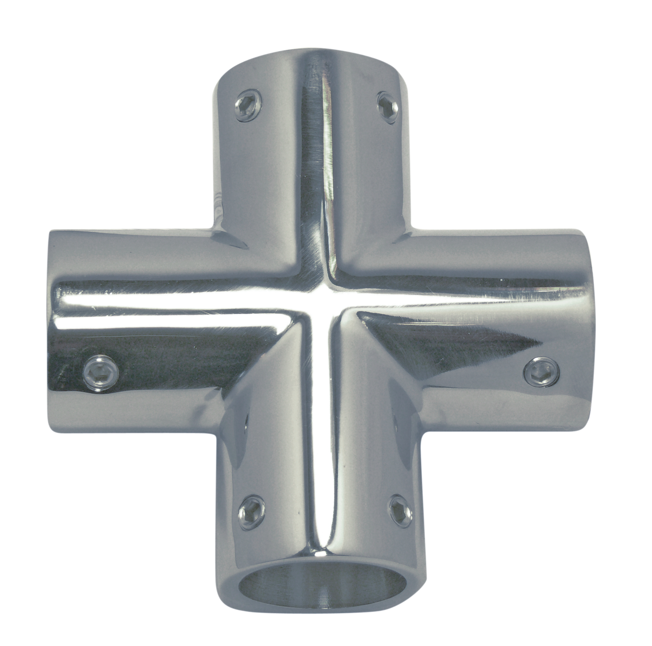 4-Wege-Relingeckverbinder, A4, für Rohr 25mm