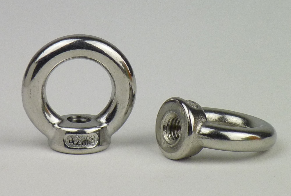 Ringmuttern, gegossen Edelstahl A2  M 16 - Kleinpaket