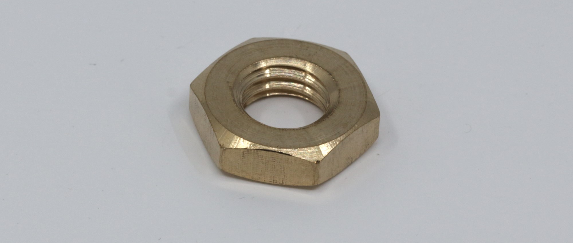 DIN 439 - Messing - M 10 - Sechskantmuttern niedrige Form - Standardverpackung