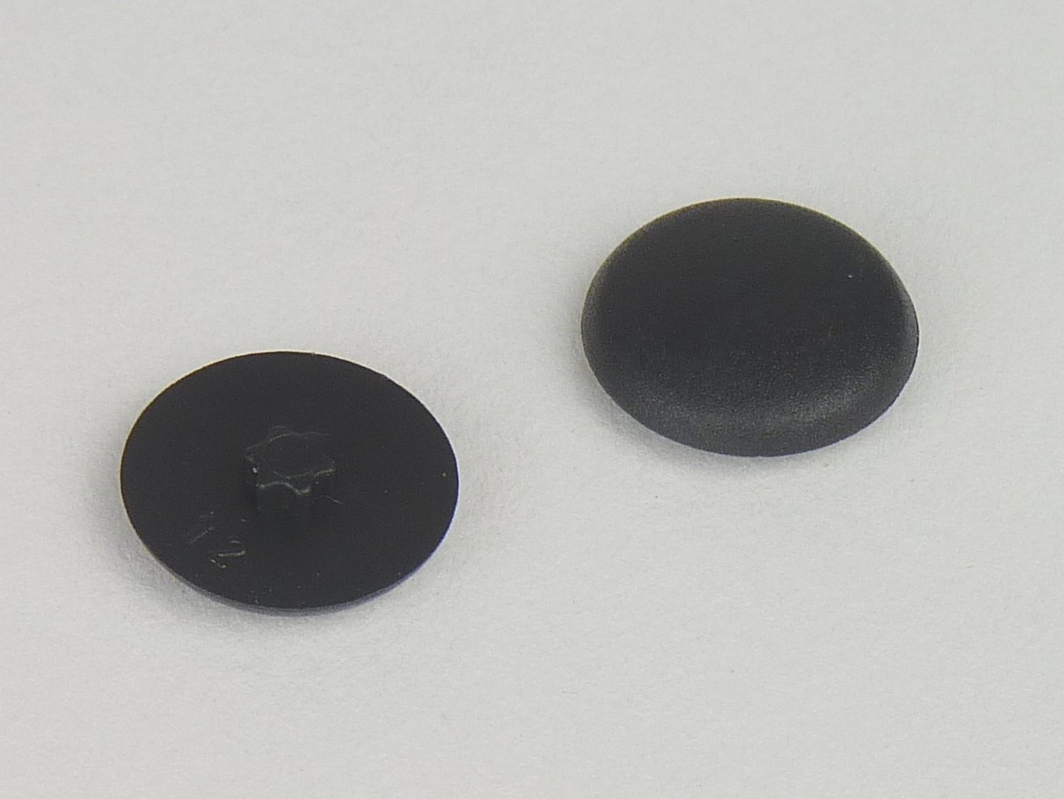 Abdeckkappen für Spanplattenschrauben TX 40 schwarz RAL 9005