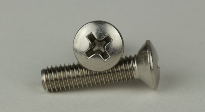 DIN  966 Edelstahl A2 - Linsensenkschrauben mit Kreuzschlitz - M 2x6