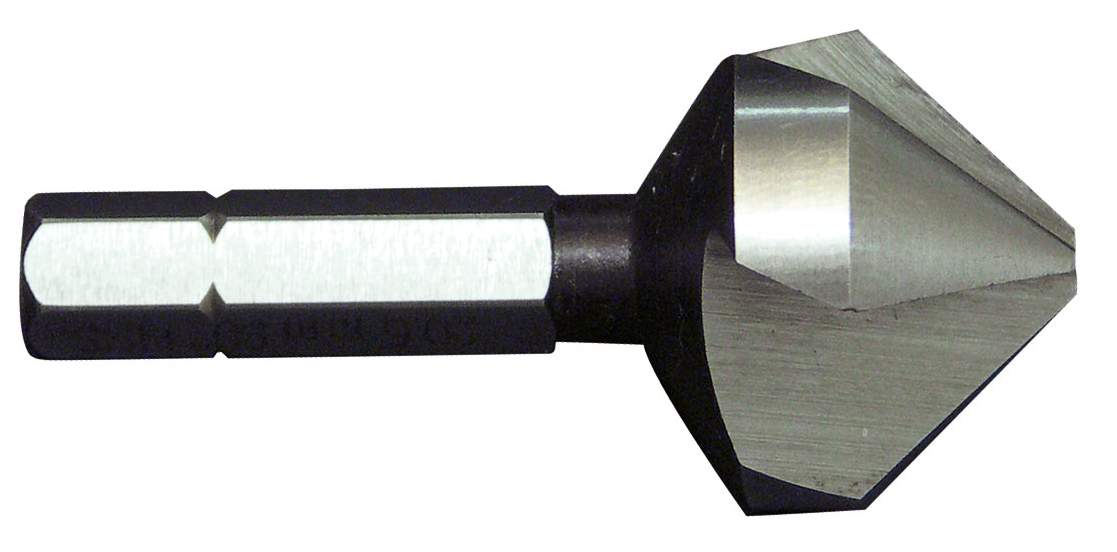 Kegelsenker / Bohrsenker mit 6-kant Schaft 1/4 Zoll - Durchmesser 6,3 mm für Senkungen M 3