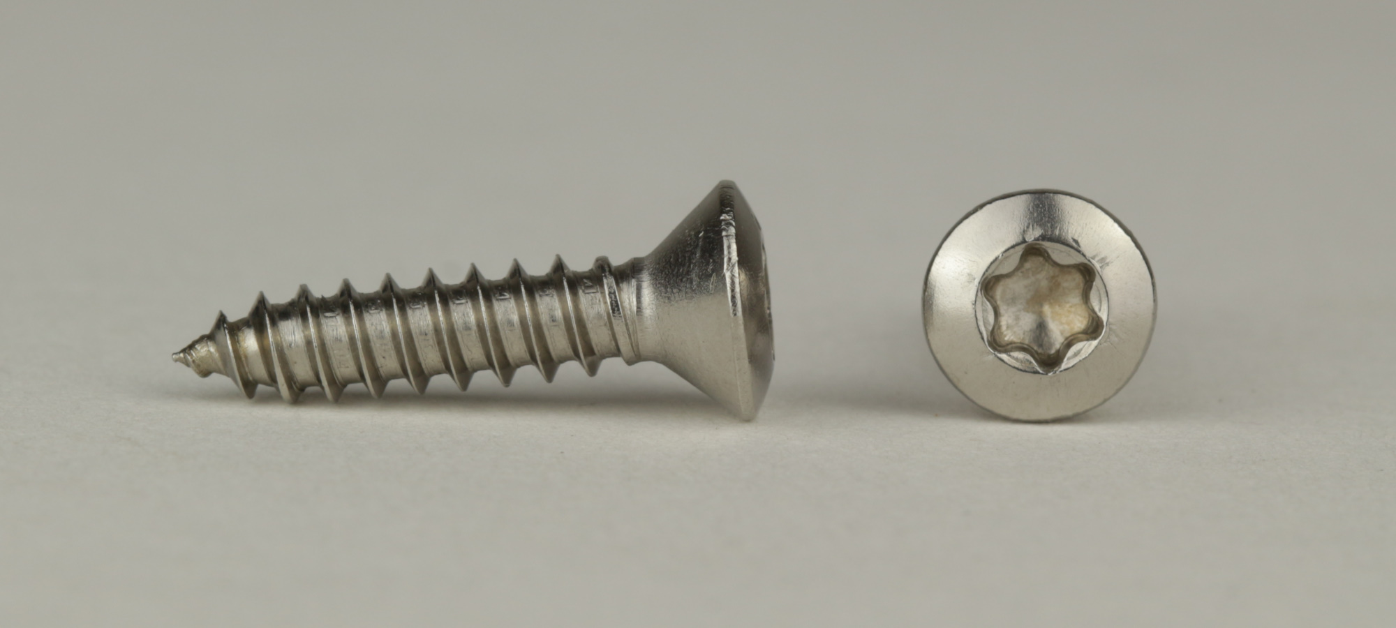 ISO 14587 - Edelstahl A2 - 3,5x38 - Blechschrauben mit Linsensenkkopf - TX15 -  Form C
