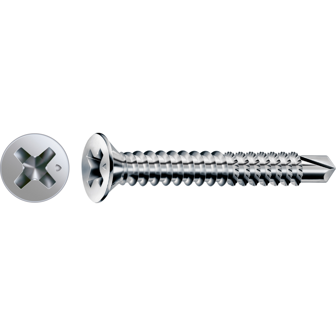 SPAX FEX-A - Beschlagschraube (für Kunststoff) - 3,9x16 - Kreuzschlitz H2 - Titan Silber