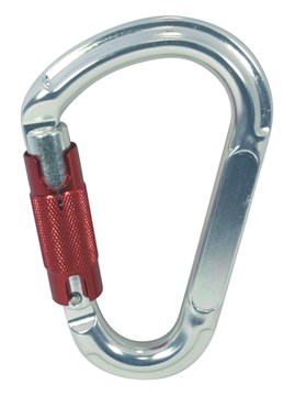 Alu-Karabiner mit Drehverschluss, Alu, 12x120mm