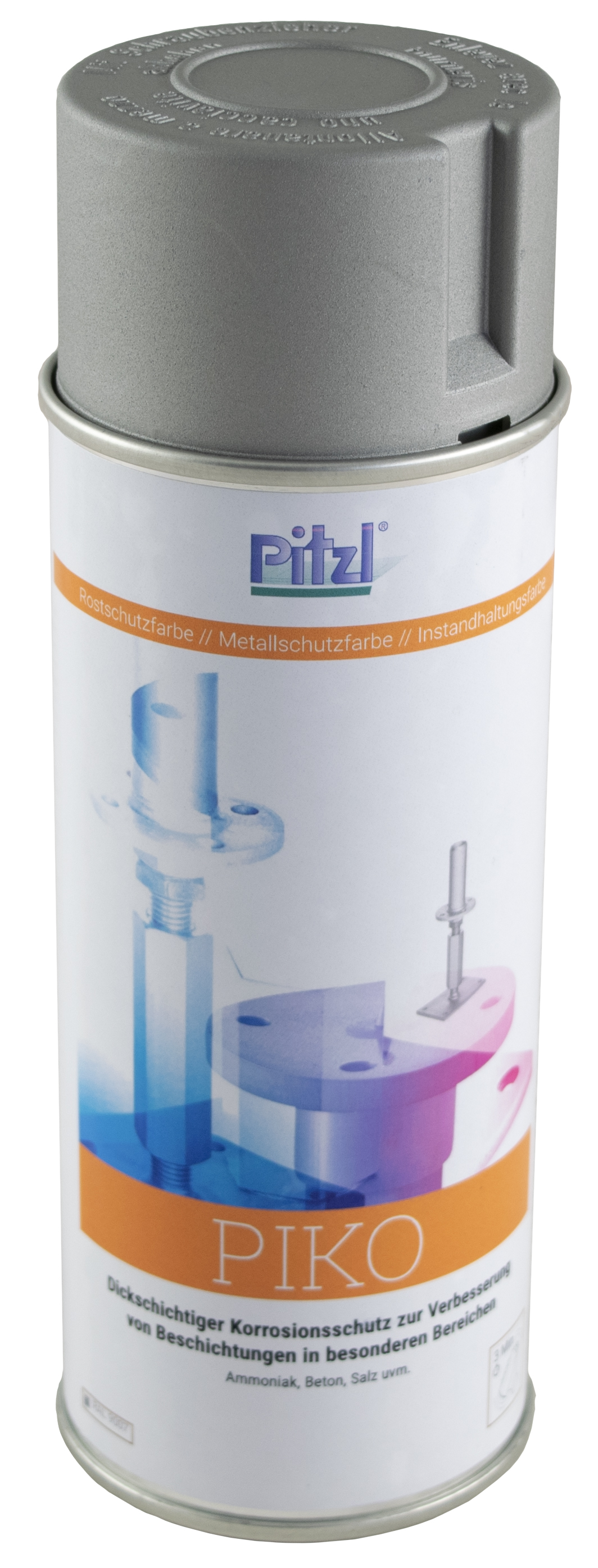 PITZL Pitzl-Korrosionsschutzspray "PIKO", graualu RAL 9007 mit Eisenglimmer 400 ml