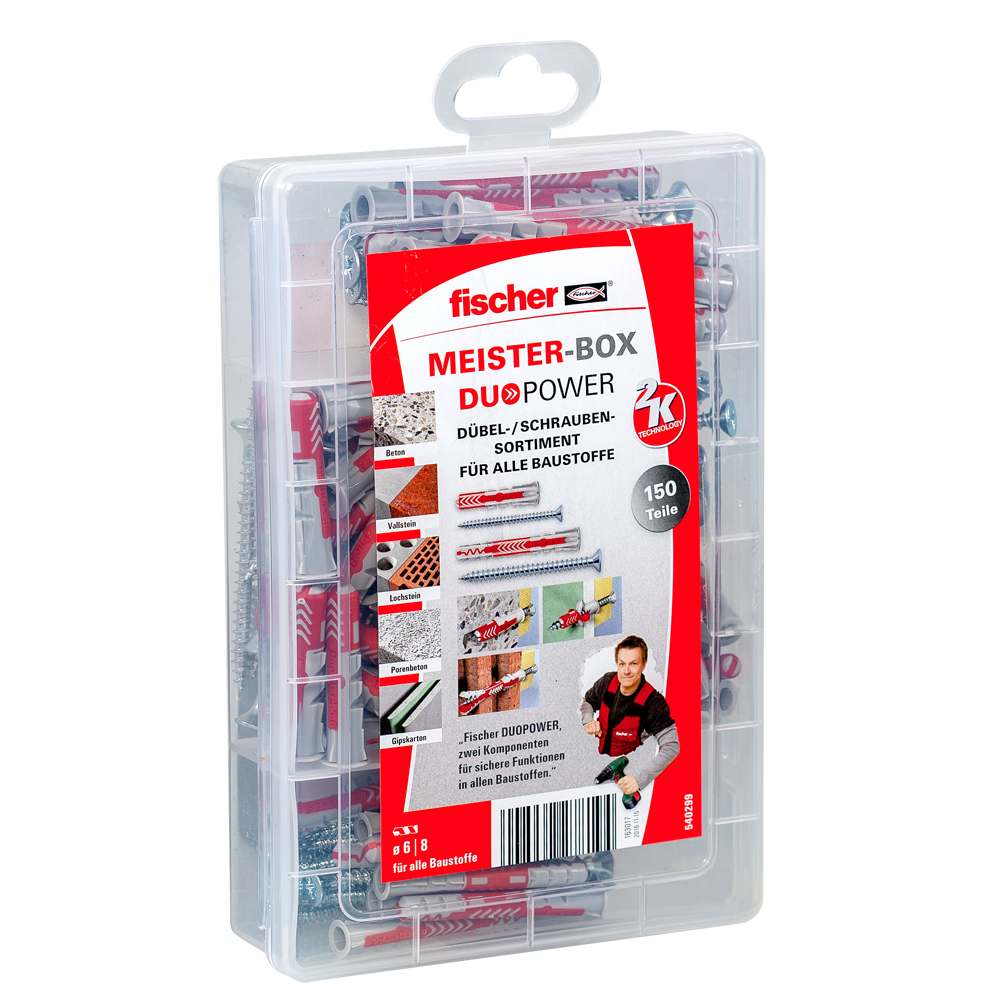 fischer MEISTER-BOX DUOPOWER kurz/lang + Schraube
