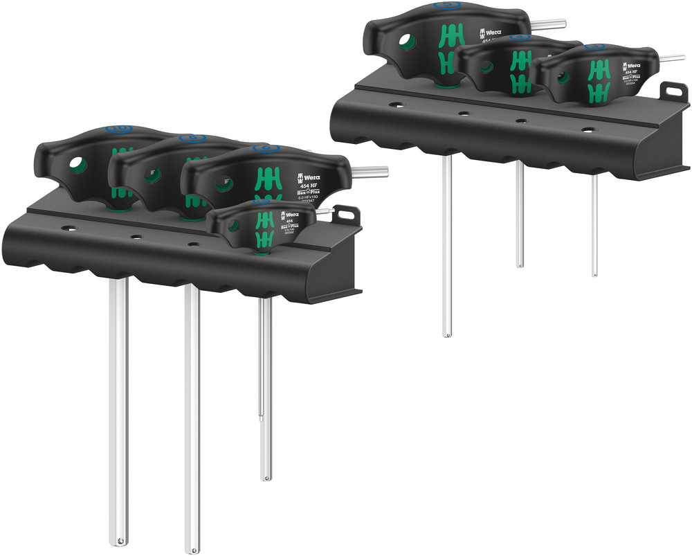 Wera 454/7 HF Set 1 Schraubendrehersatz Quergriff Hex-Plus mit Haltefunktion, 7-teilig