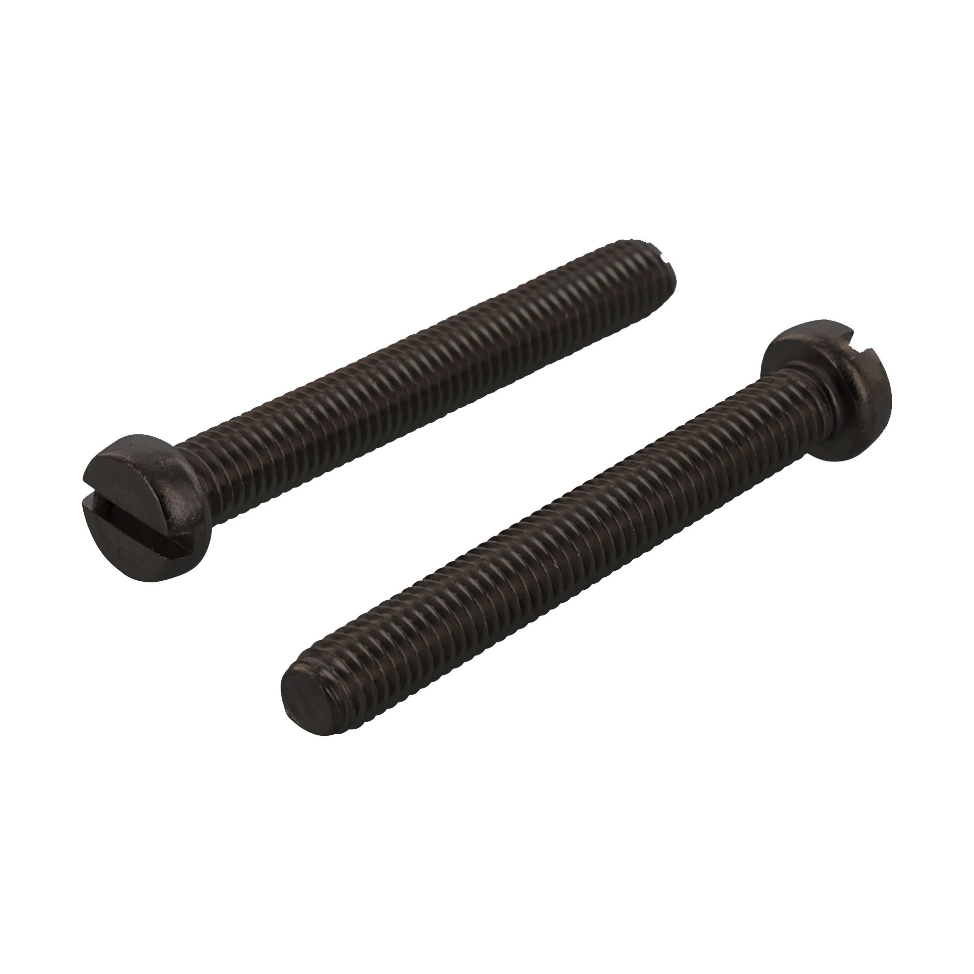 DIN 84 - Edelstahl A4 - M 4X16 - Zylinderschrauben mit Schlitz, schwarz brüniert