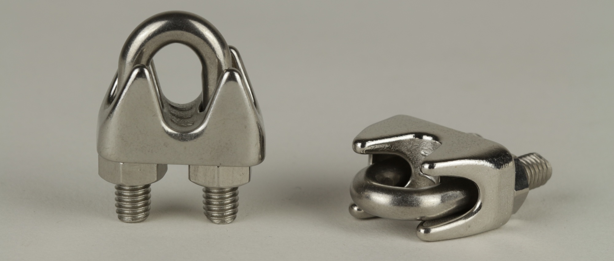DIN 741 - Edelstahl A4  - für Seile Ø 8 mm  - Drahtseilklemmen