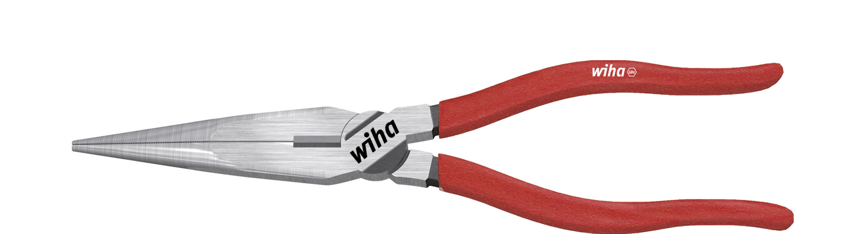 Wiha Flachrundzange Classic mit Schneide gerade Form - 200 mm