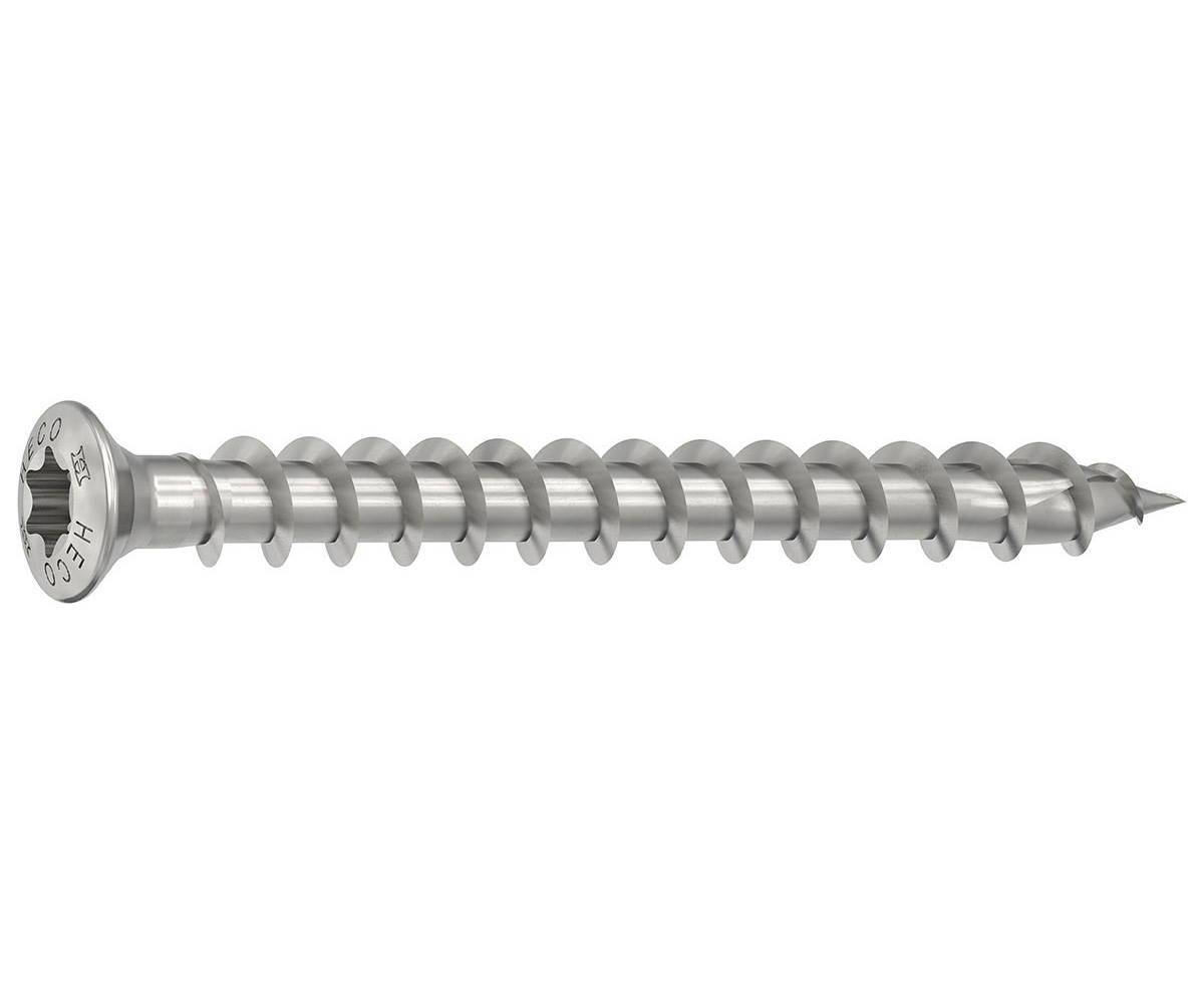 HECO TOPIX-plus Fassadenschraube - Edelstahl A2  - 5,0x80 mm - Senkkopf HD-20 - variables VG