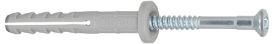 fischer Nageldübel N 5 x 40/15 F Flachkopf