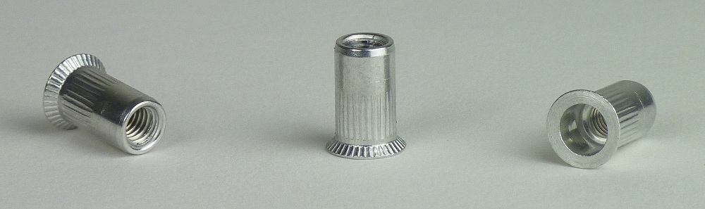 Blindnietmuttern Alu - Senkkopf offen - Klemmbereich 1,5 - 4,5 mm - M 10x21,0