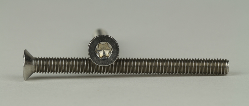 ISO 14581 A2  M 1,6x18 - Senkschrauben mit TX 5 - Vollgewinde