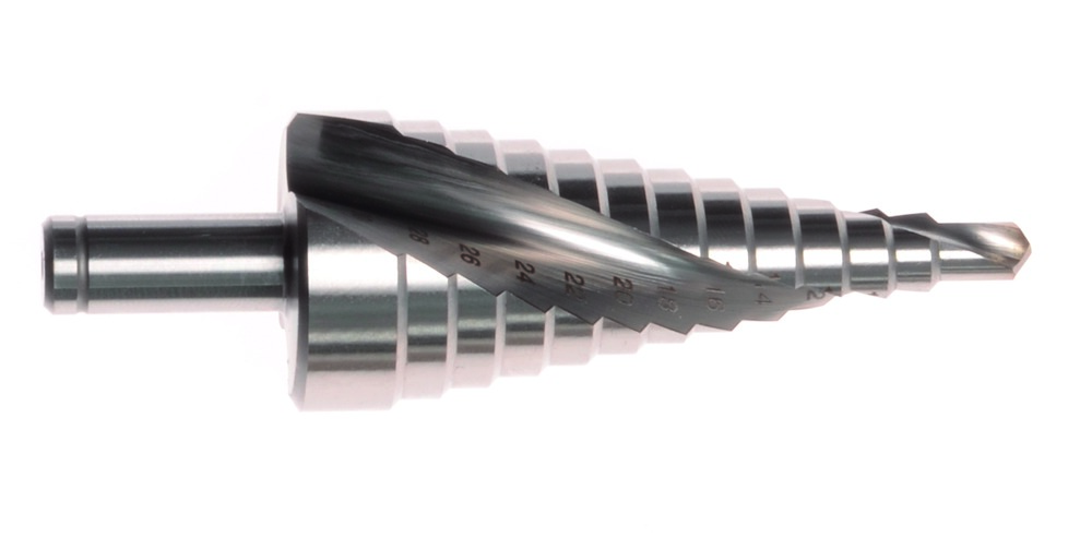 Projahn Stufenbohrer mit Spiralnut HSS-Co Gr.3 6-30 mm