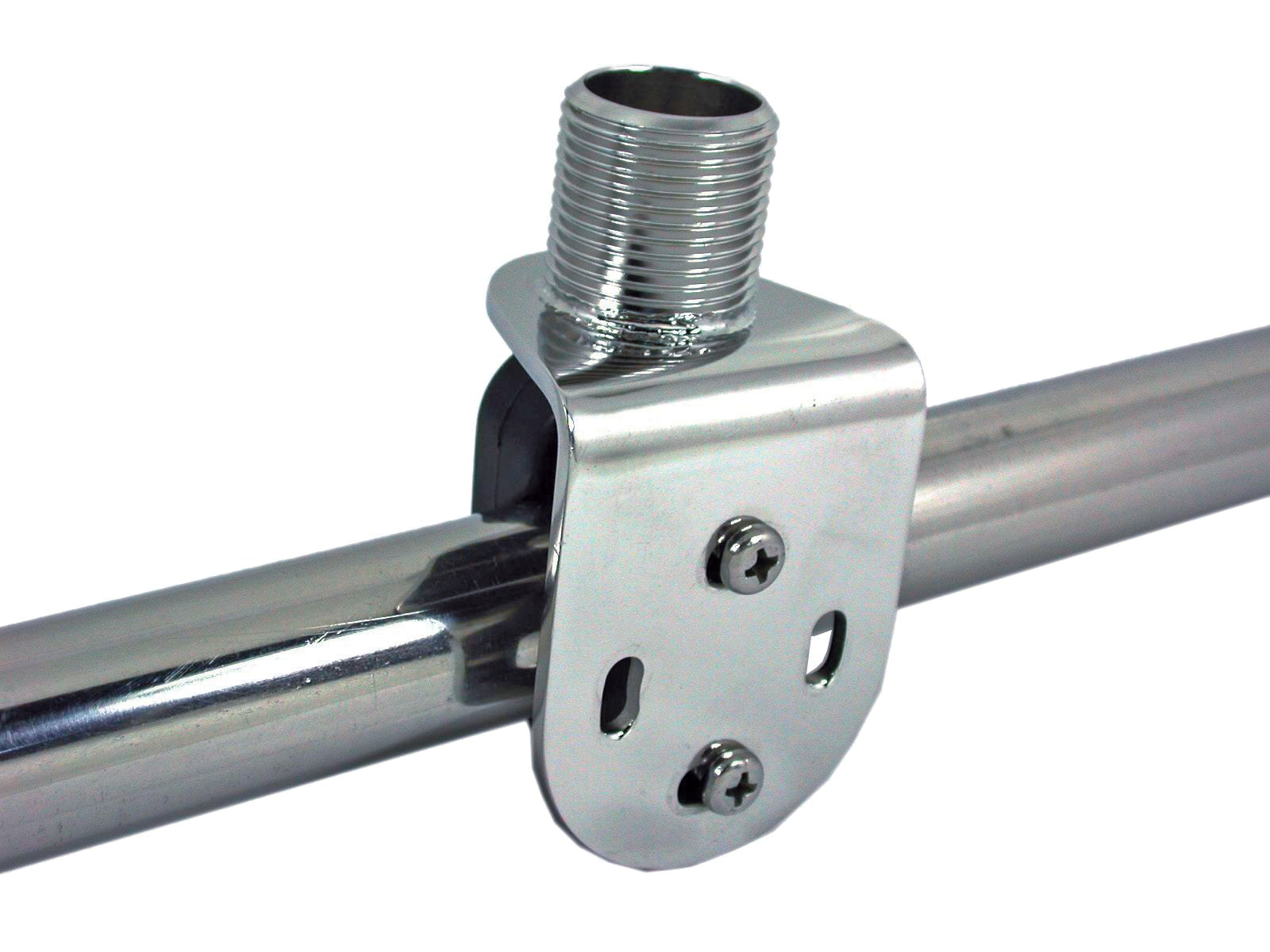 Antennenhalter für Reling, A4, 1"-14 UNS, für Rohr 22-25mm